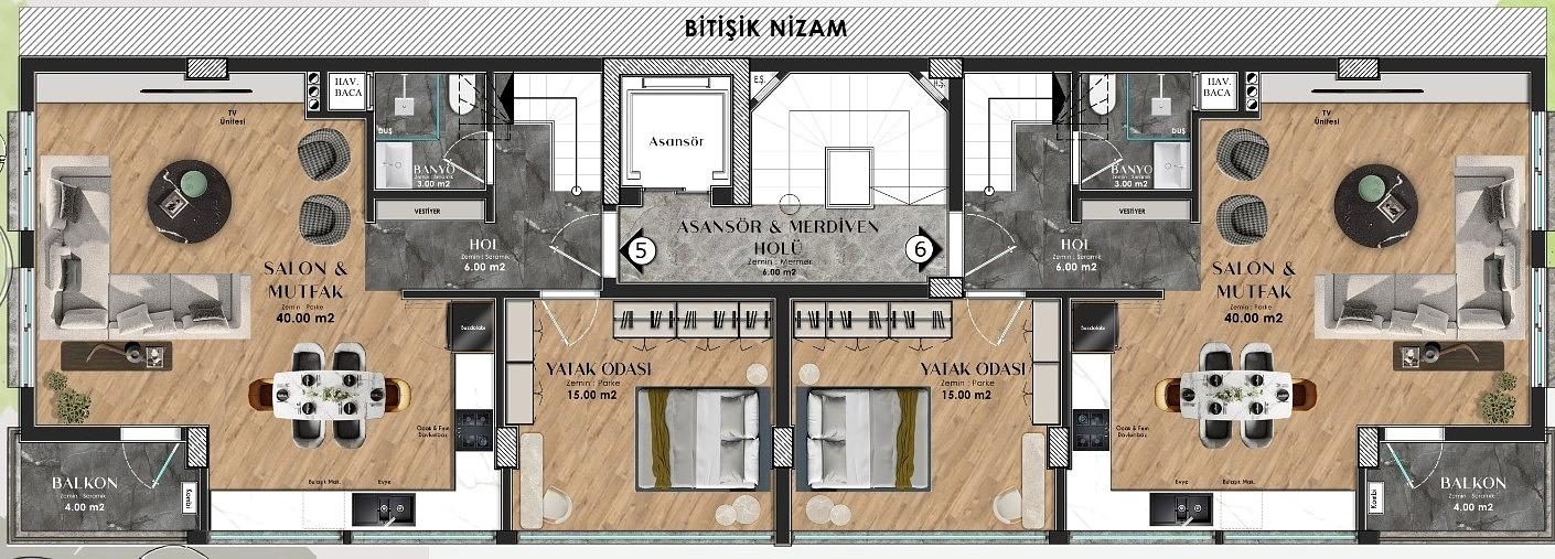 صورة مخطط الطابق 2 