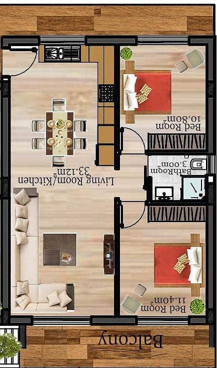 Aukšto plano vaizdas 1