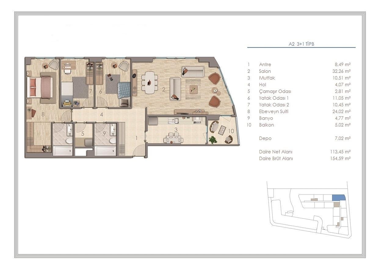 Obraz planu piętra 2