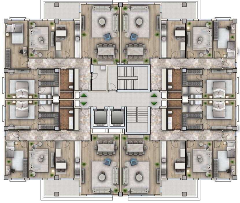 Mərtəbə Planı Şəkli 1