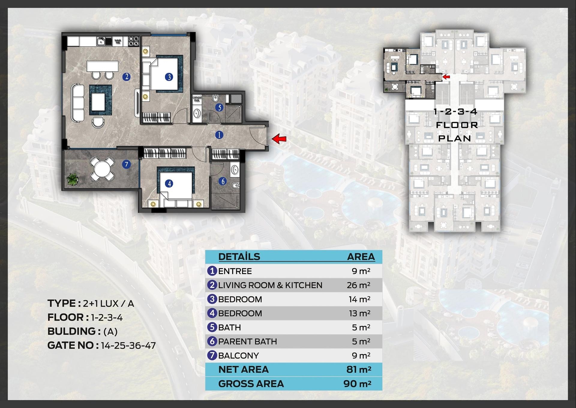 Obraz planu piętra 1