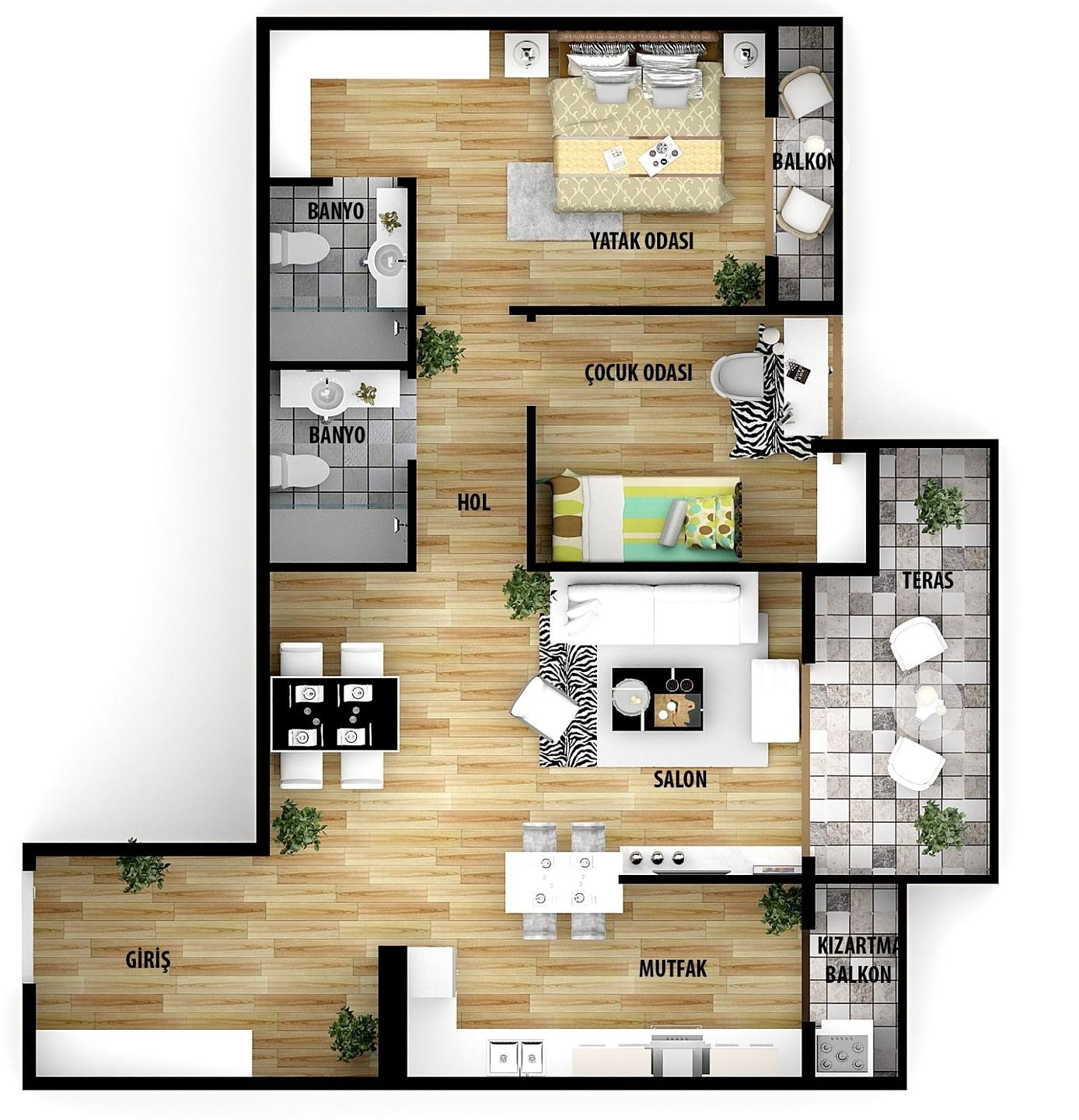 Imazhi i Planit të Katit 1