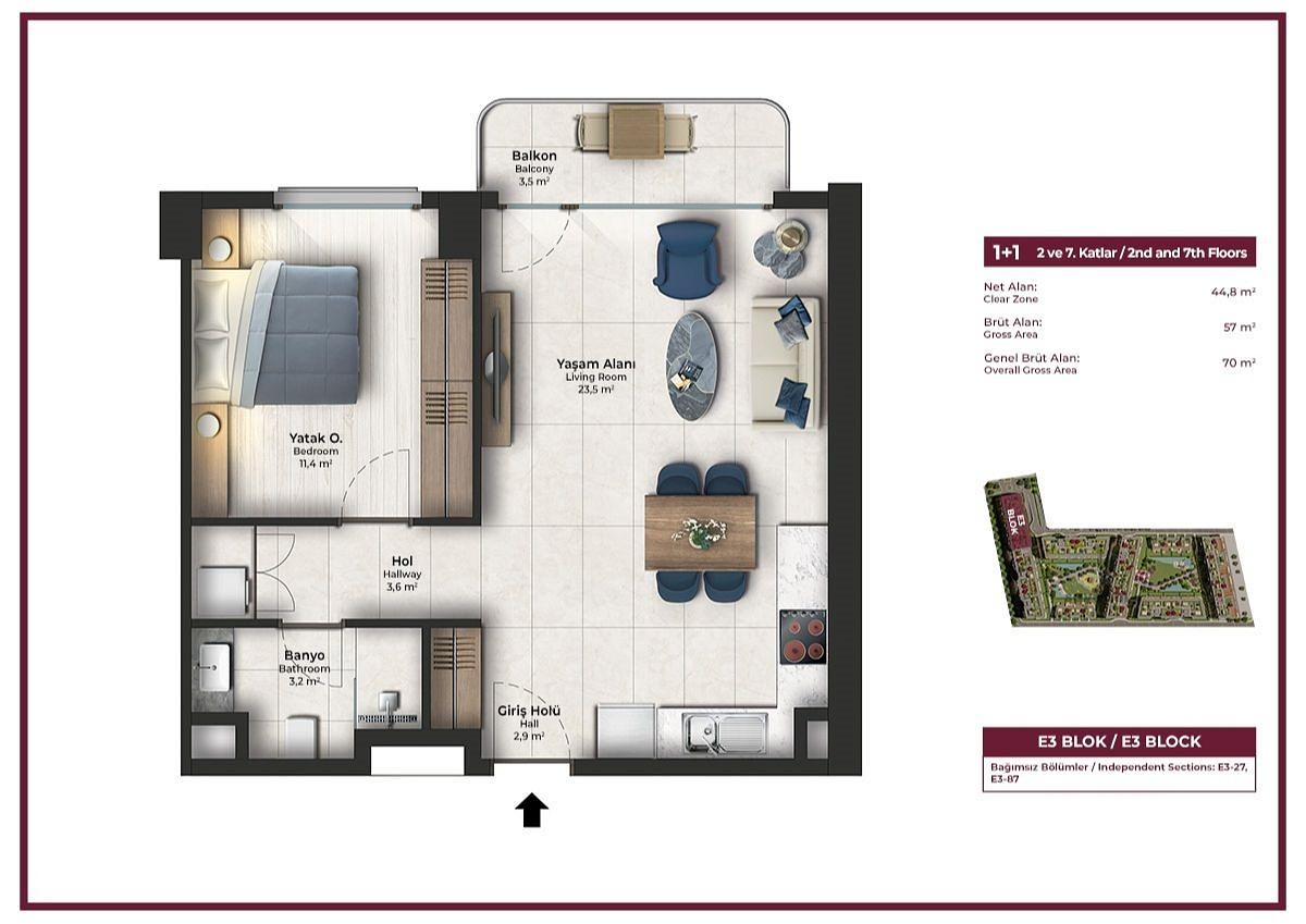 Obraz planu piętra 3