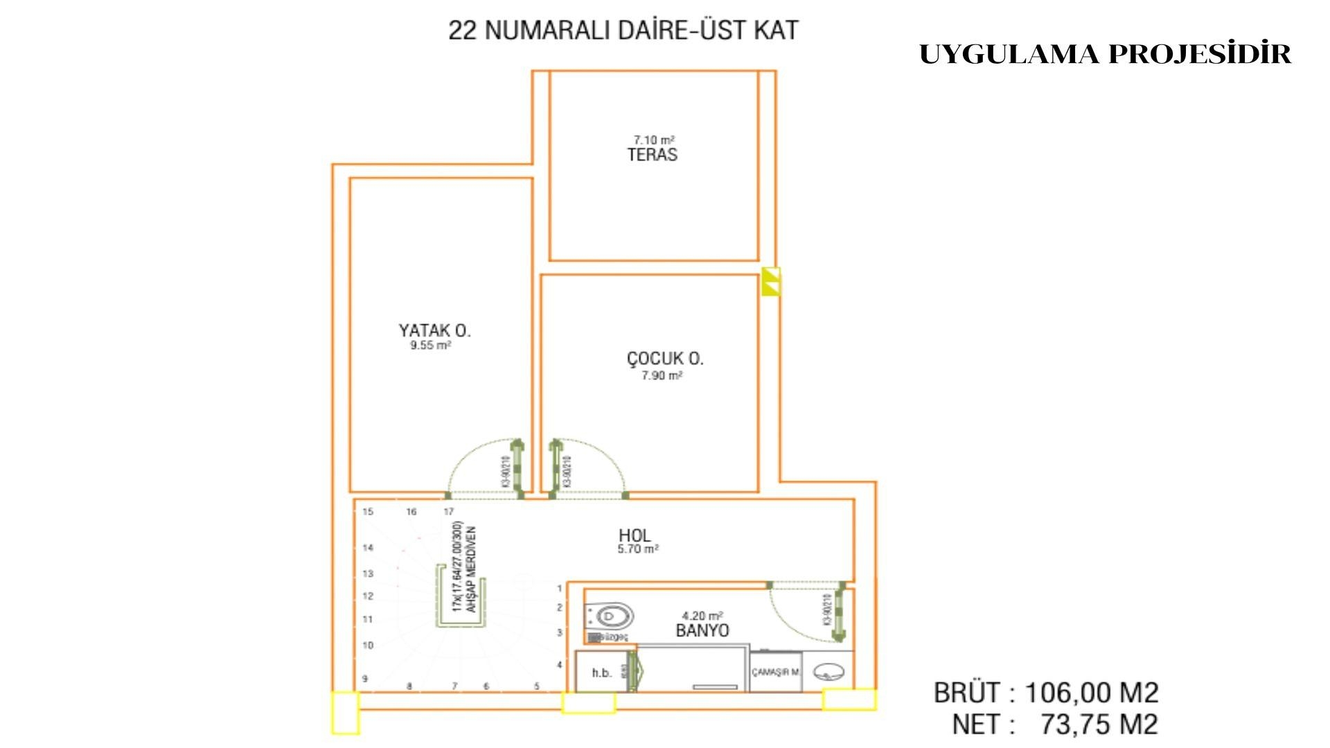 Mərtəbə Planı Şəkli 13