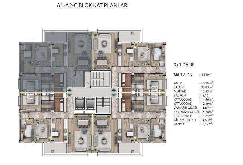 Mərtəbə Planı Şəkli 6