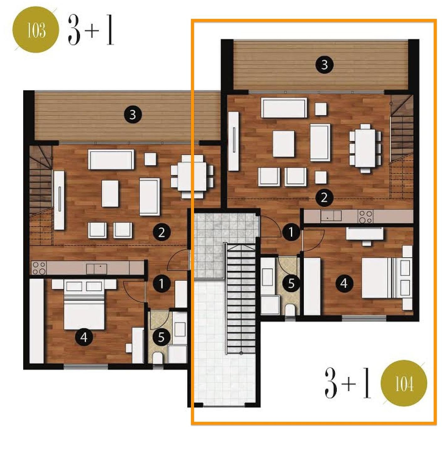 Obraz planu piętra 3