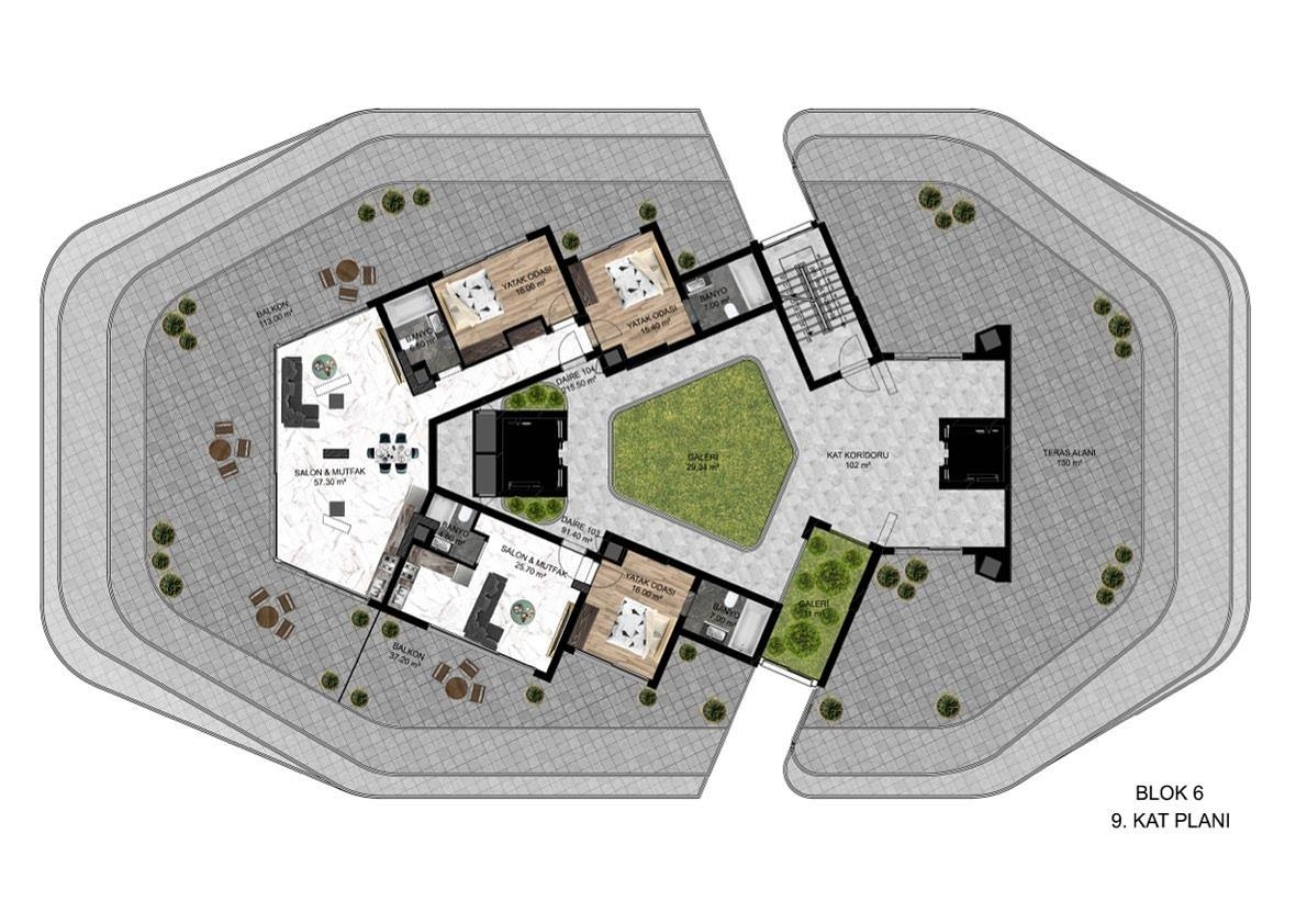 Mərtəbə Planı Şəkli 5