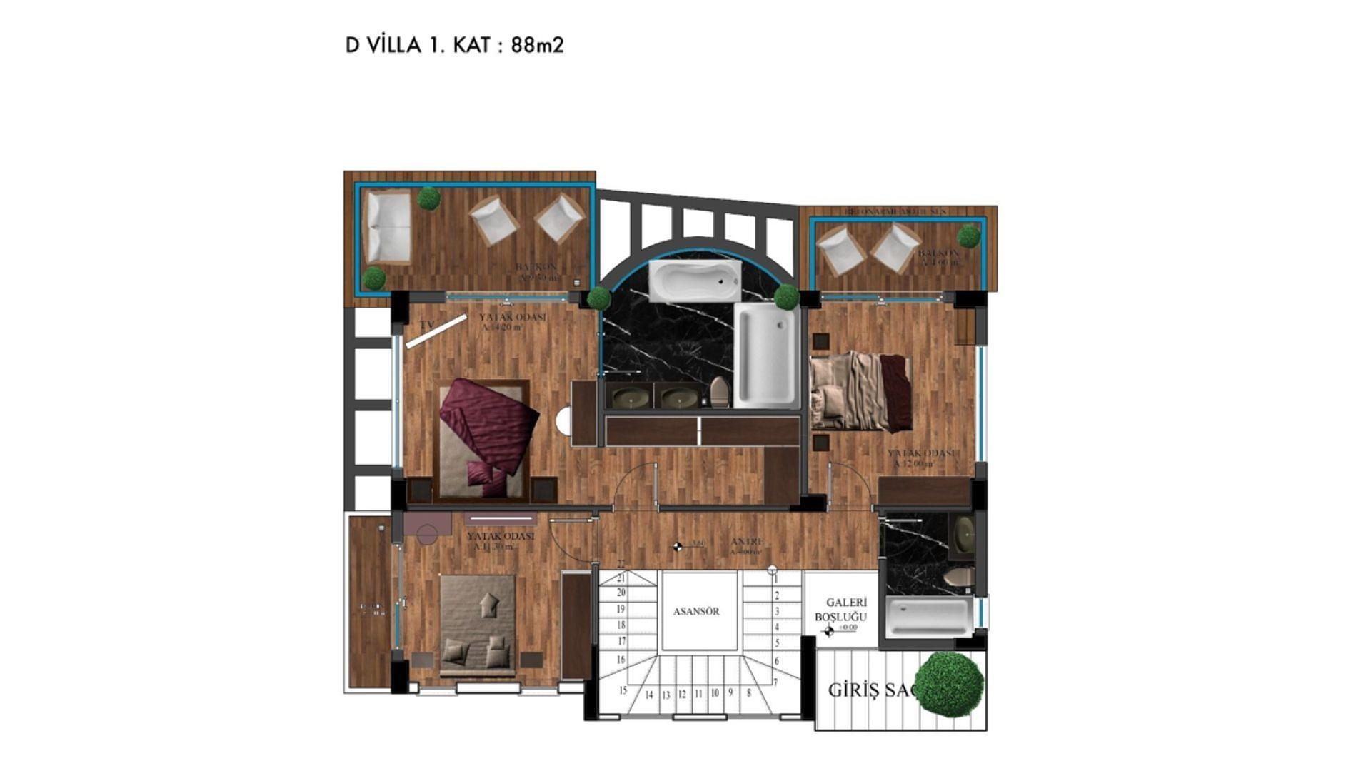 Imazhi i Planit të Katit 1