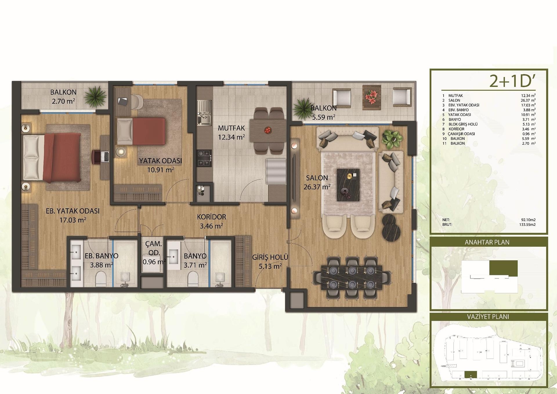 فلور پلان کی تصویر 2