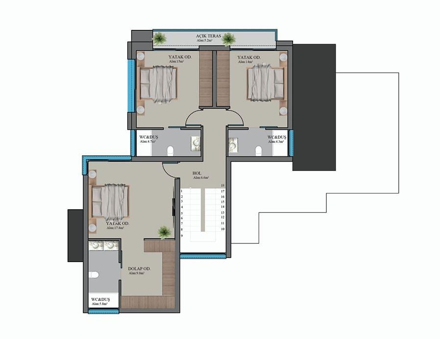 صورة مخطط الطابق 10 