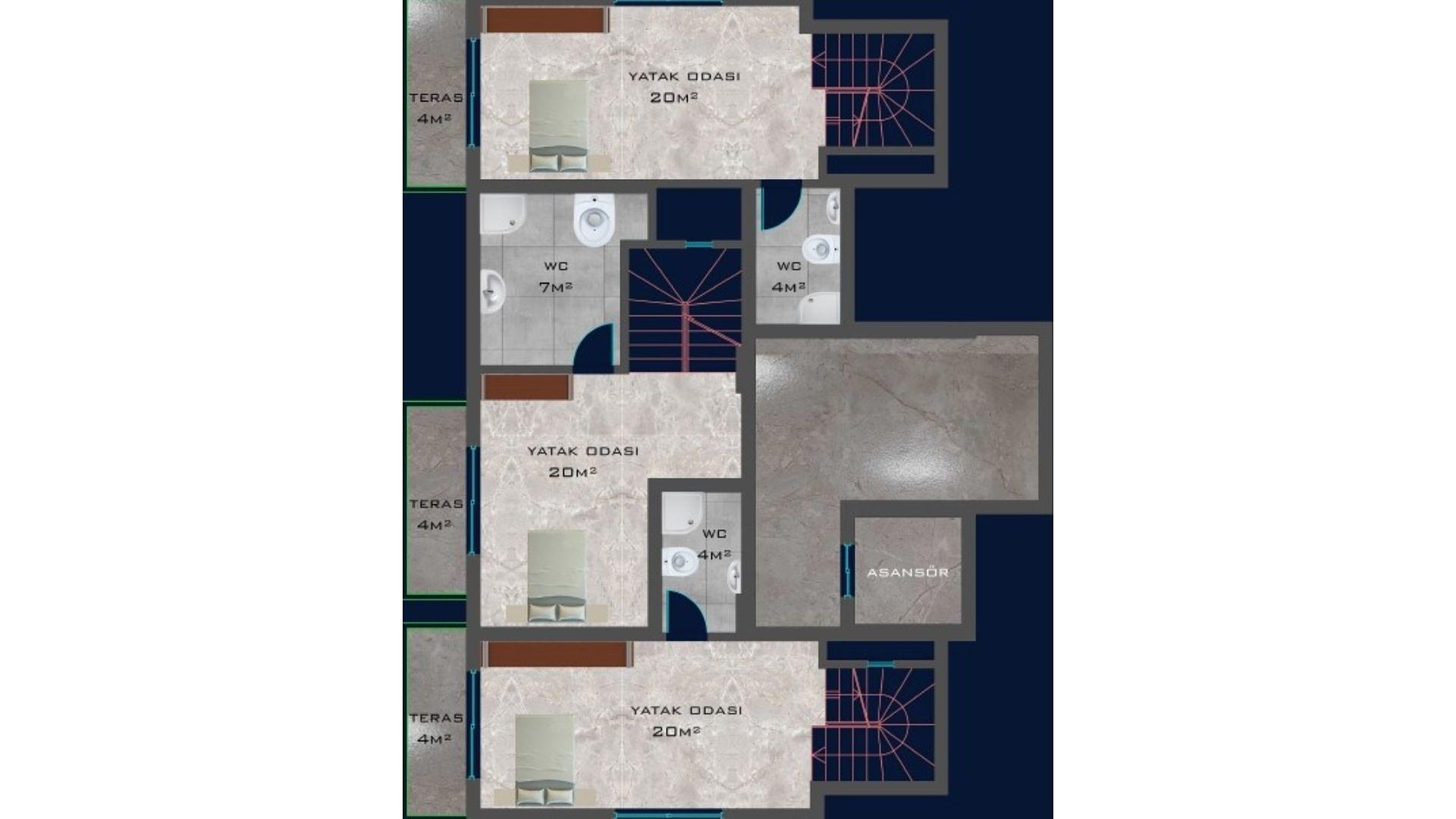 صورة مخطط الطابق 3 