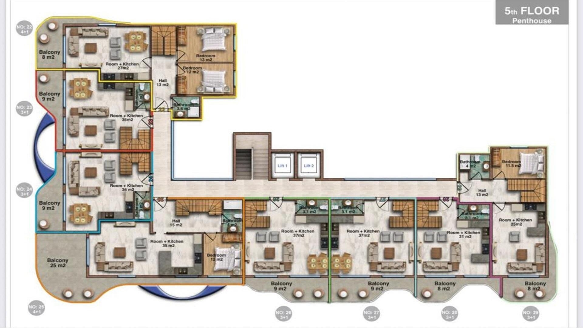 صورة مخطط الطابق 3 