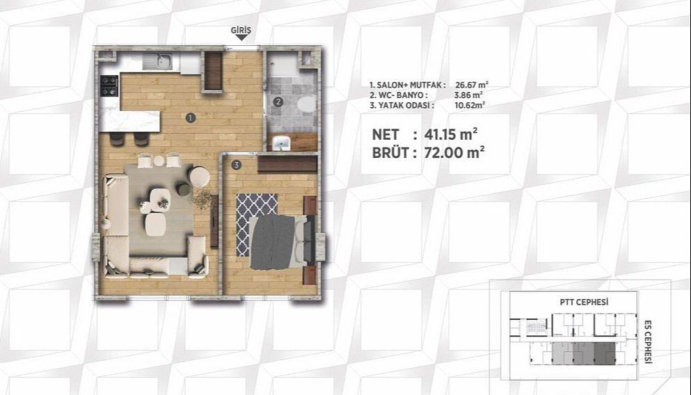 Mərtəbə Planı Şəkli 2