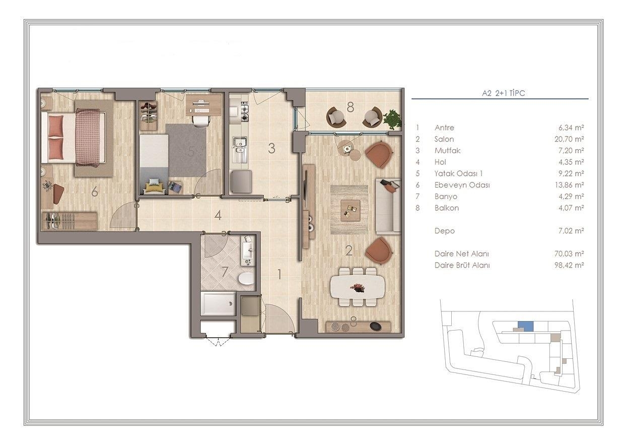 Aukšto plano vaizdas 1