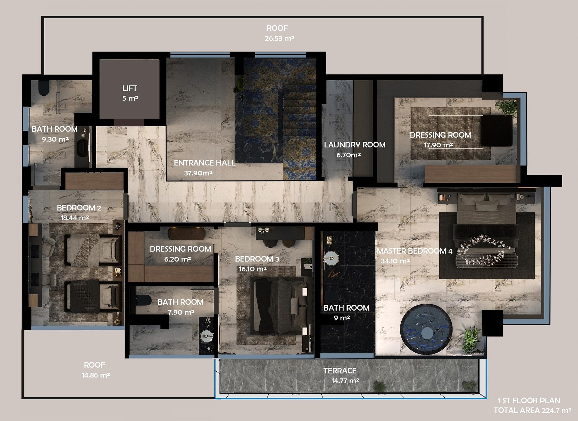 صورة مخطط الطابق 3 