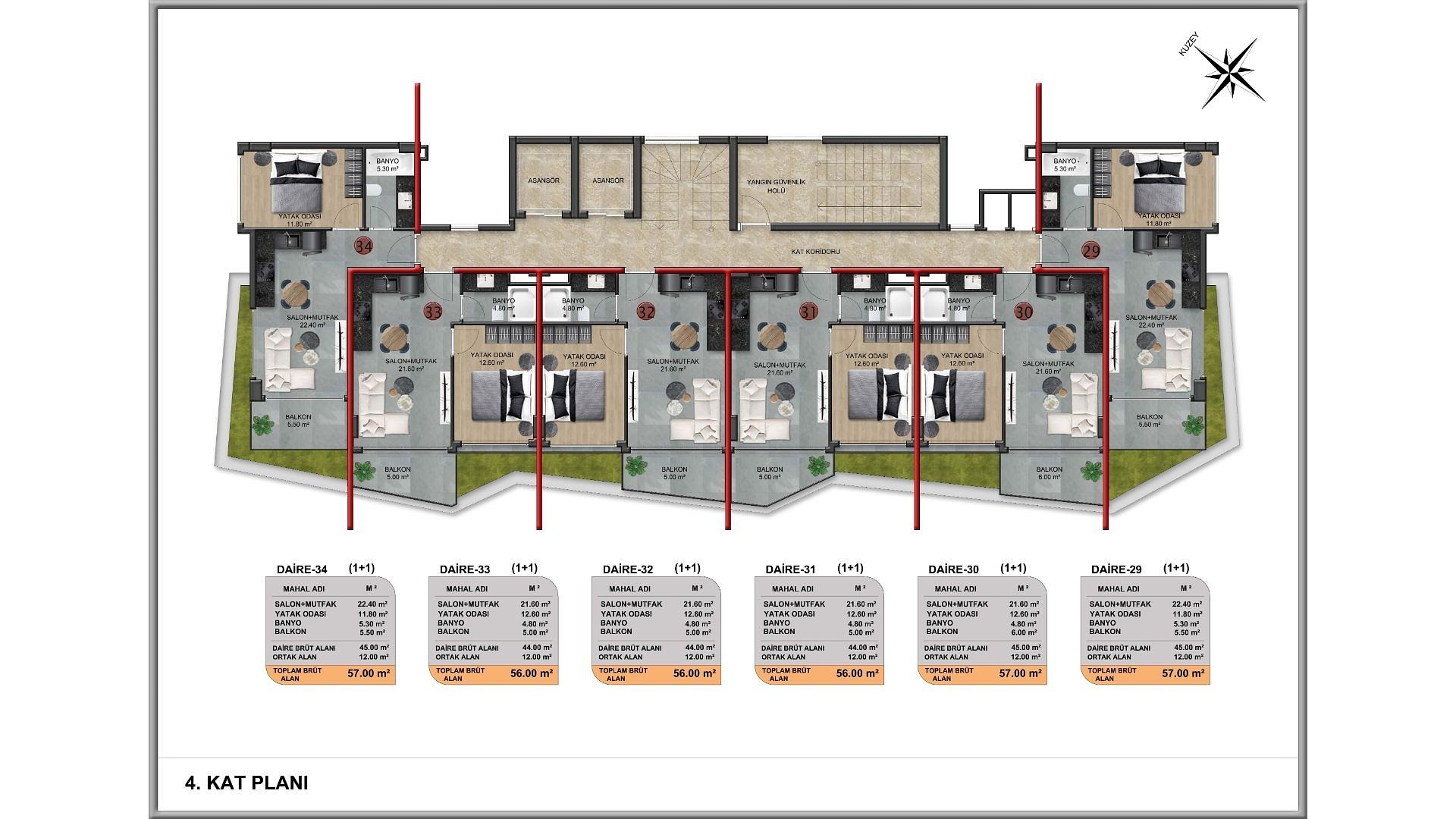 صورة مخطط الطابق 4 