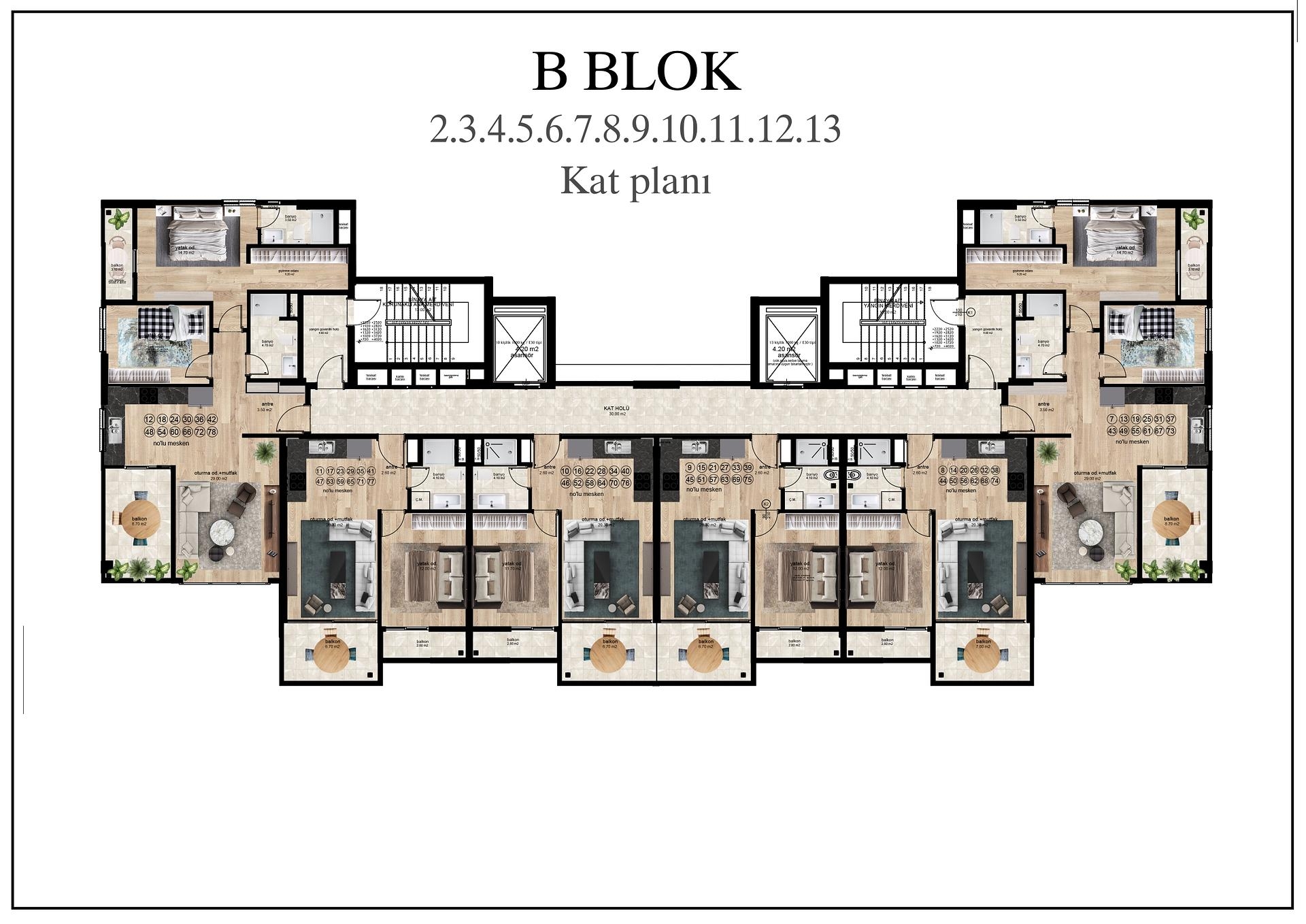 Mərtəbə Planı Şəkli 1