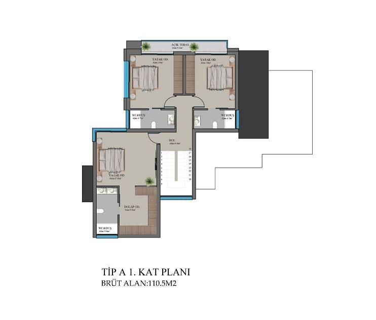 صورة مخطط الطابق 1 