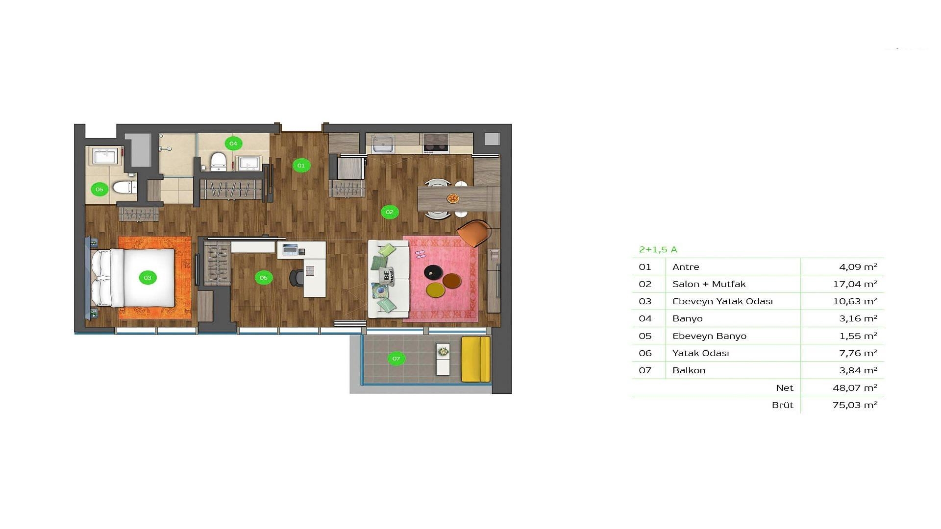 Imazhi i Planit të Katit 1