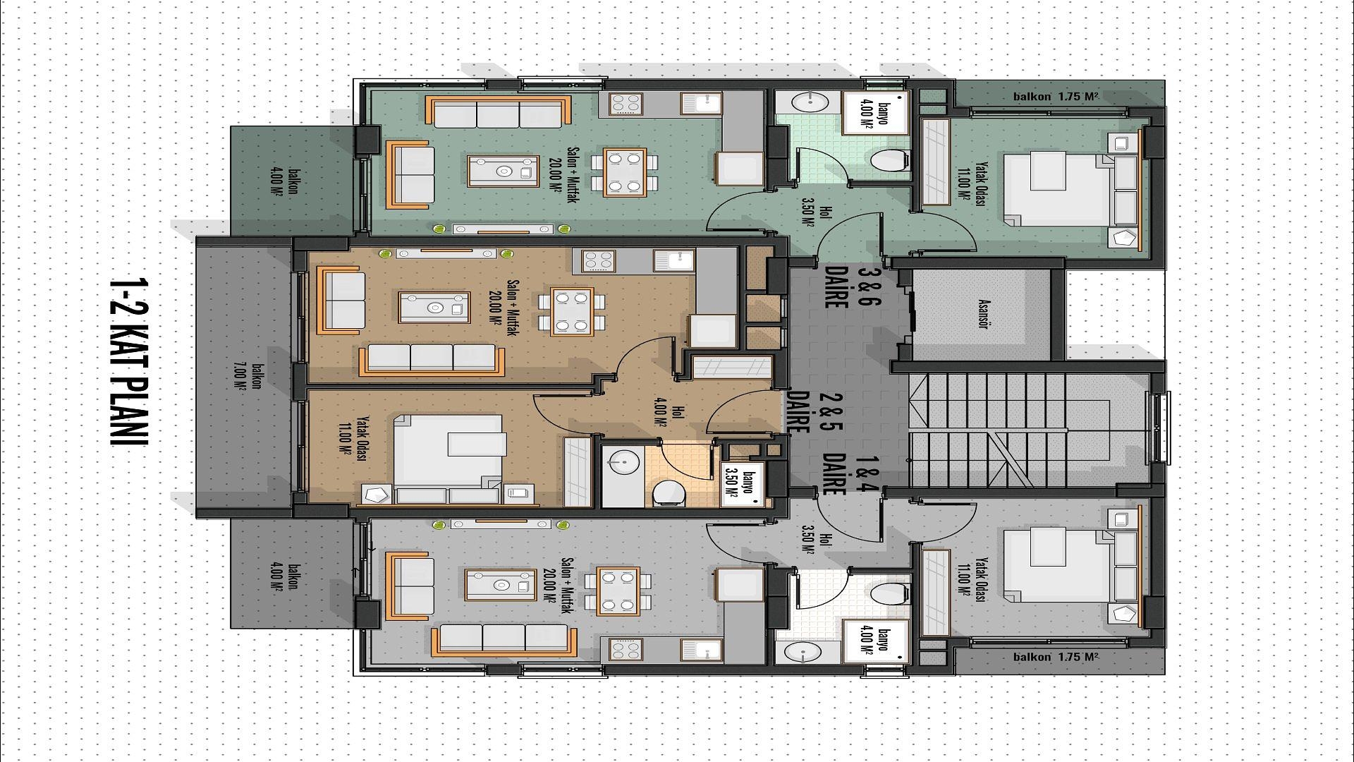 فلور پلان کی تصویر 1