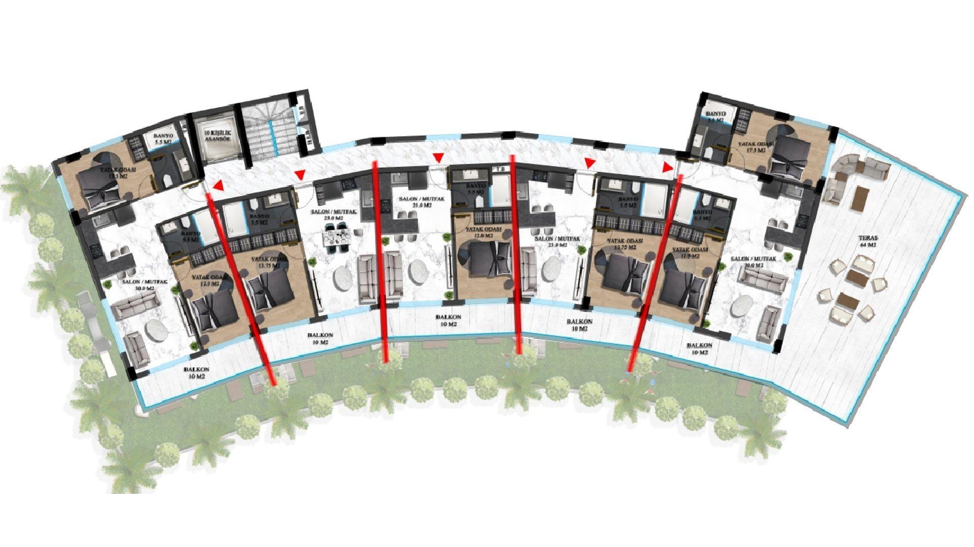 صورة مخطط الطابق 5 