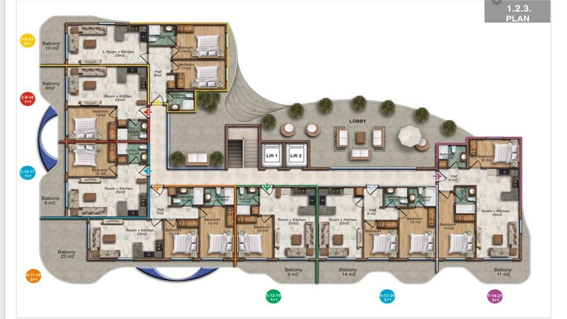 صورة مخطط الطابق 2 