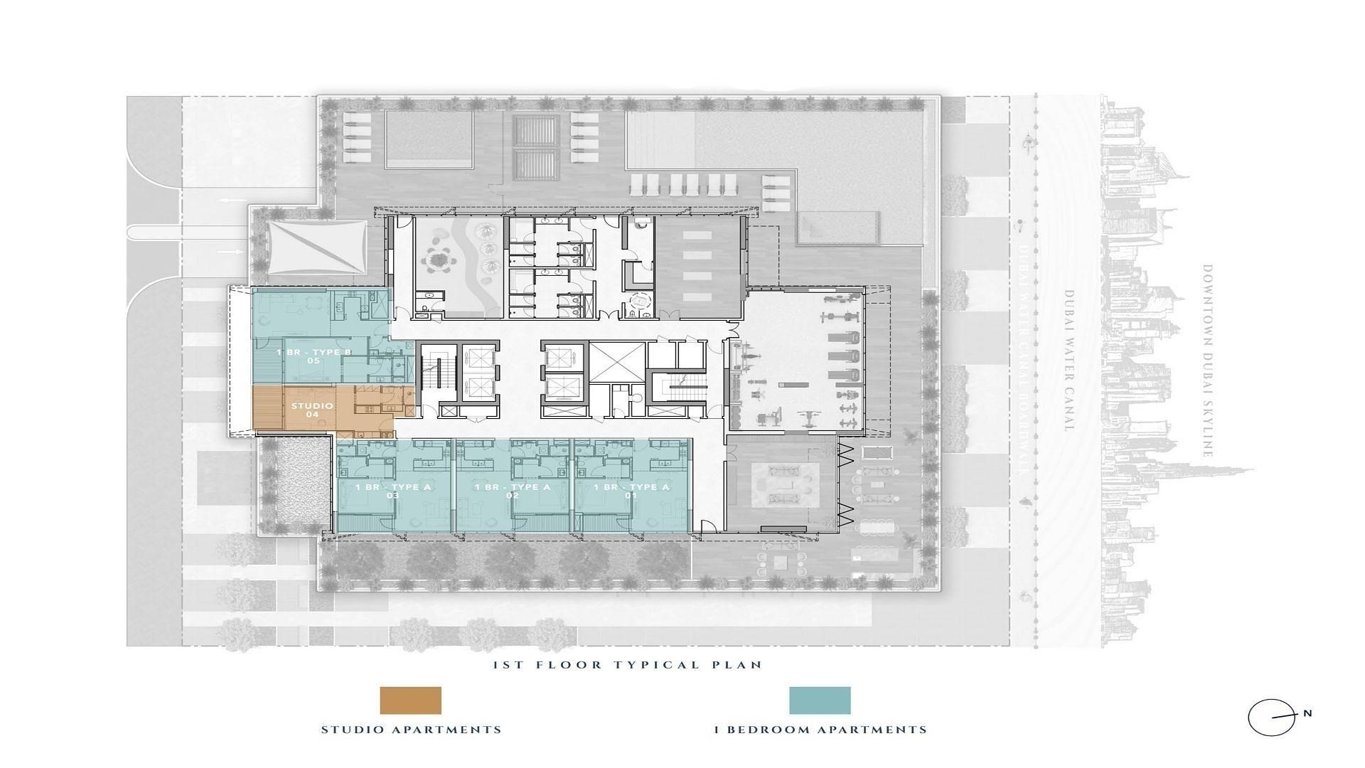 صورة مخطط الطابق 1 