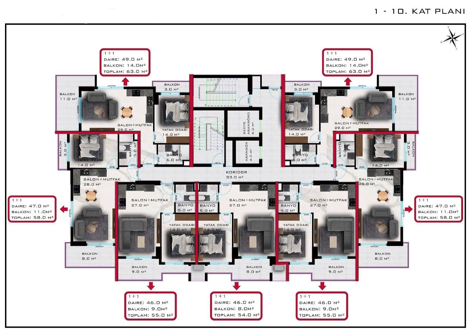 فلور پلان کی تصویر 8