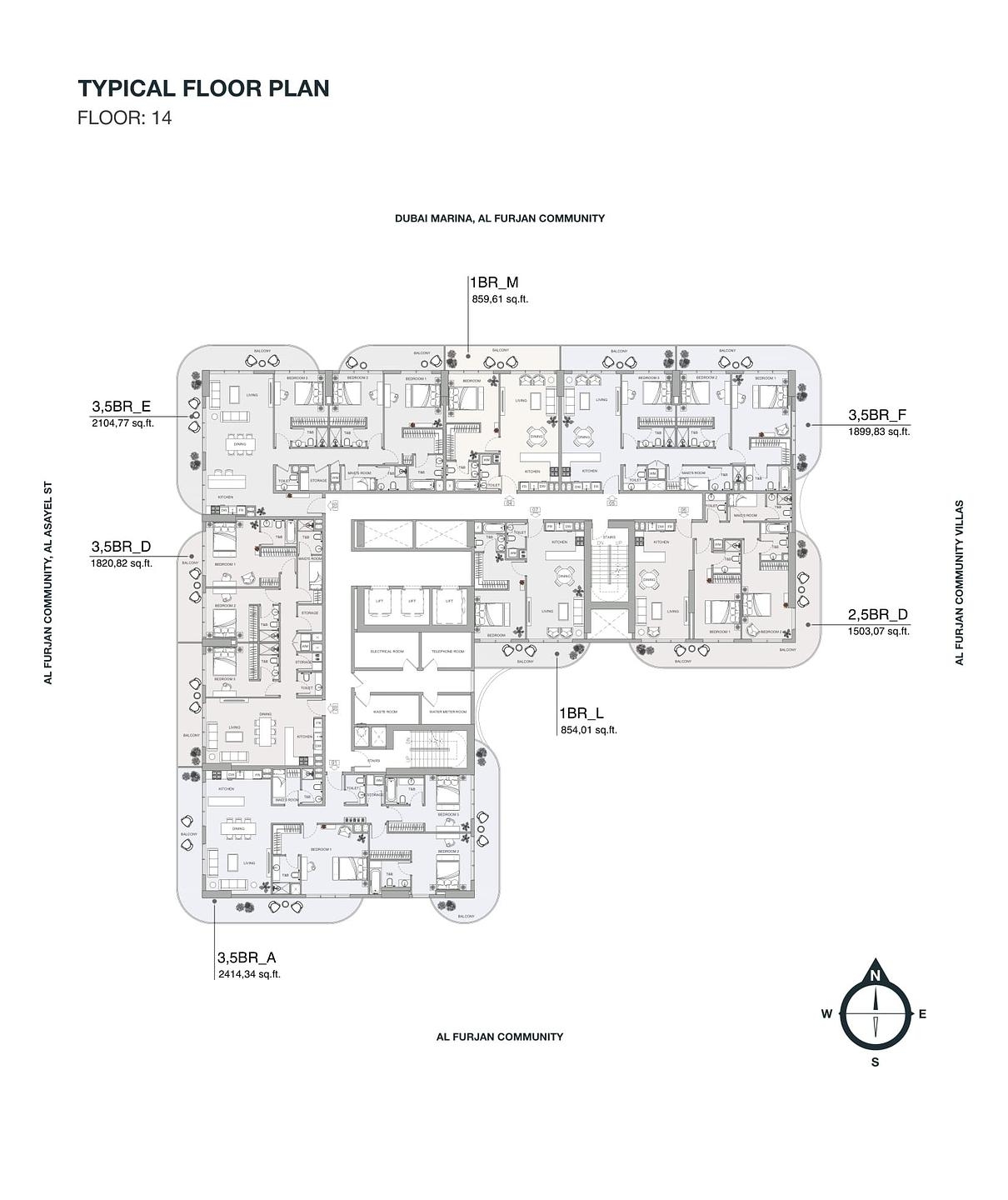 تصویرنقشه طبقه 11