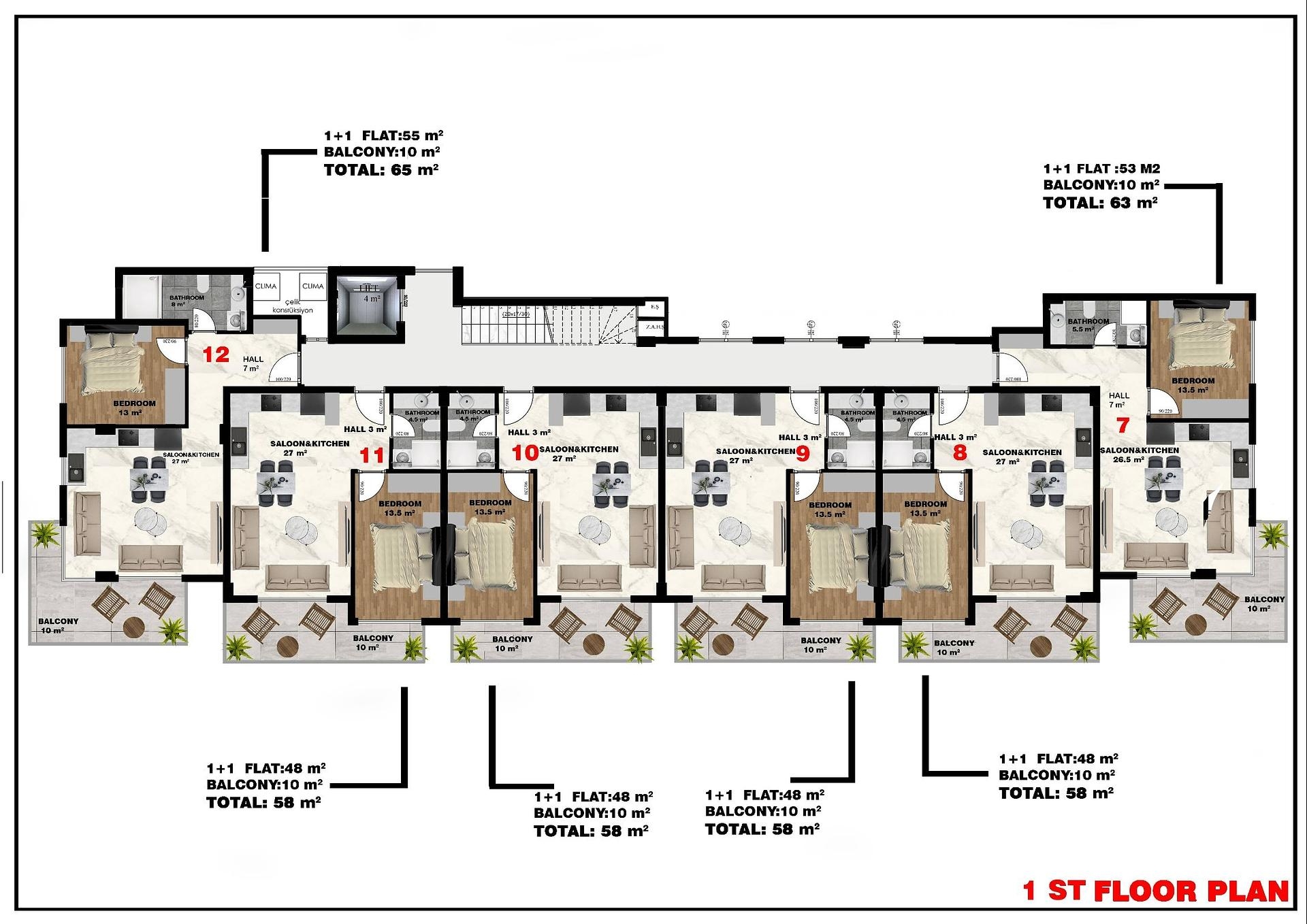 صورة مخطط الطابق 5 