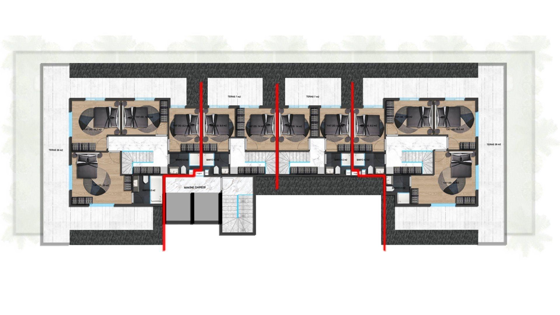 صورة مخطط الطابق 19 