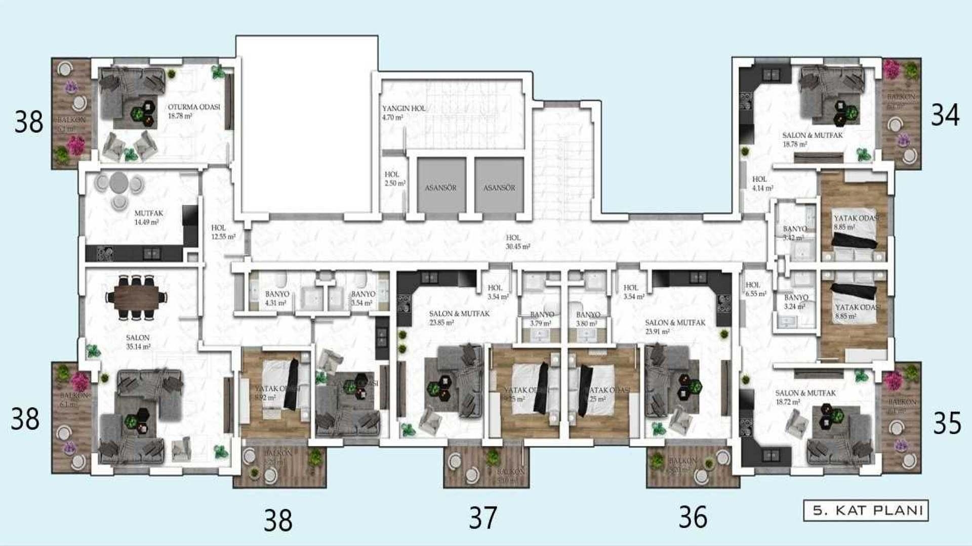 Mərtəbə Planı Şəkli 5
