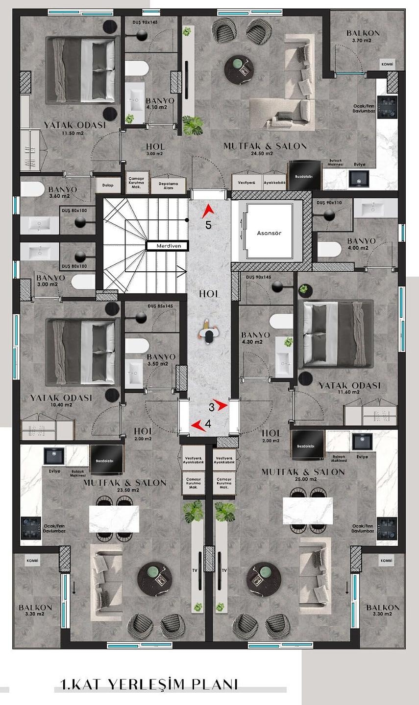 فلور پلان کی تصویر 1