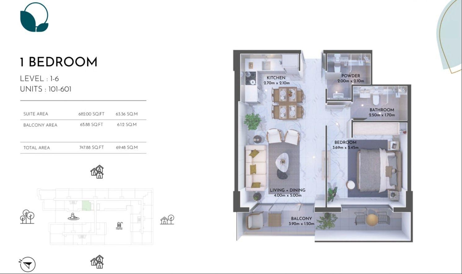 فلور پلان کی تصویر 2