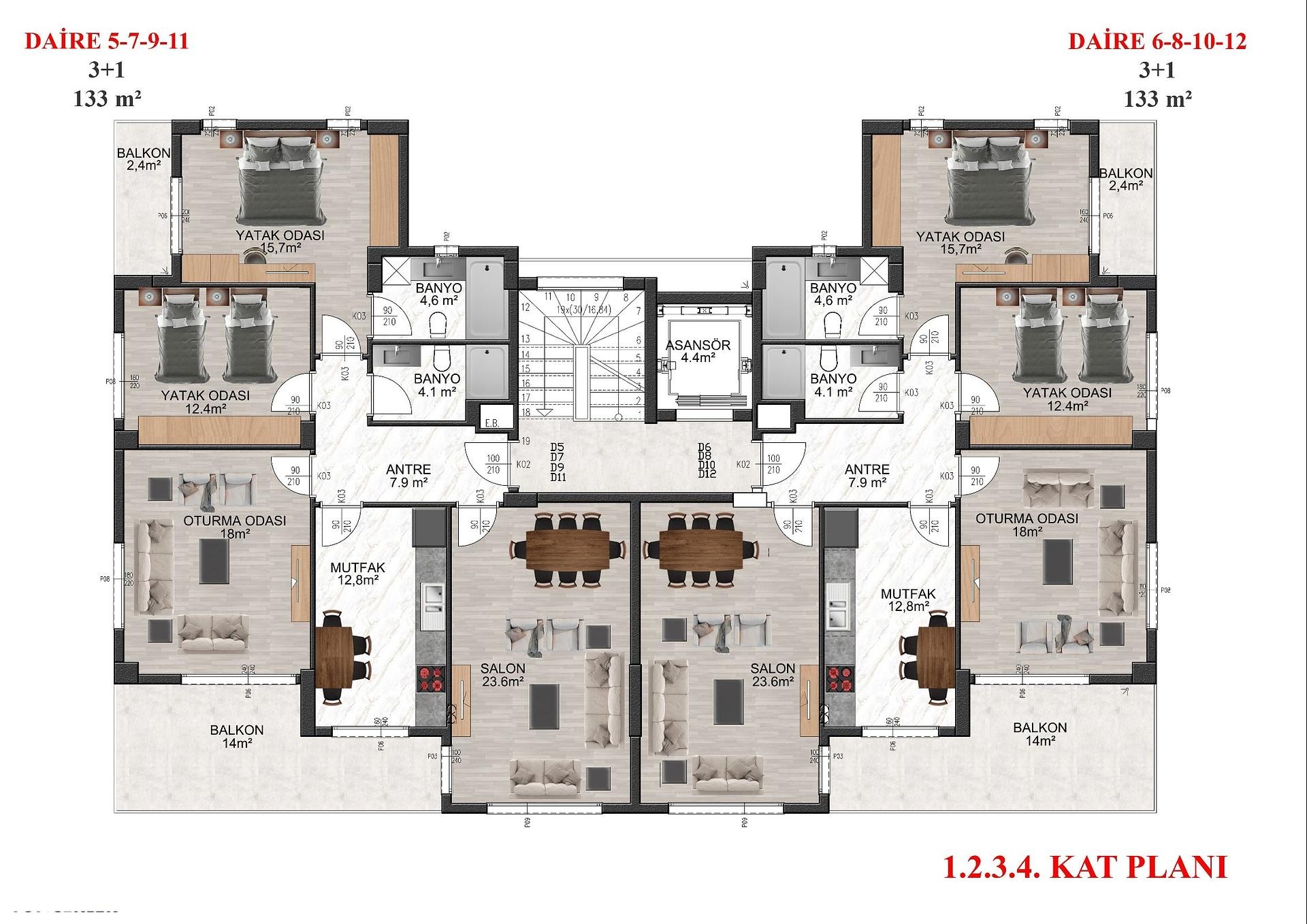 صورة مخطط الطابق 1 