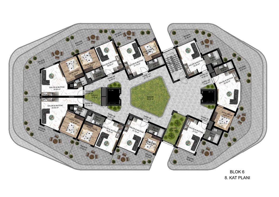 Mərtəbə Planı Şəkli 2