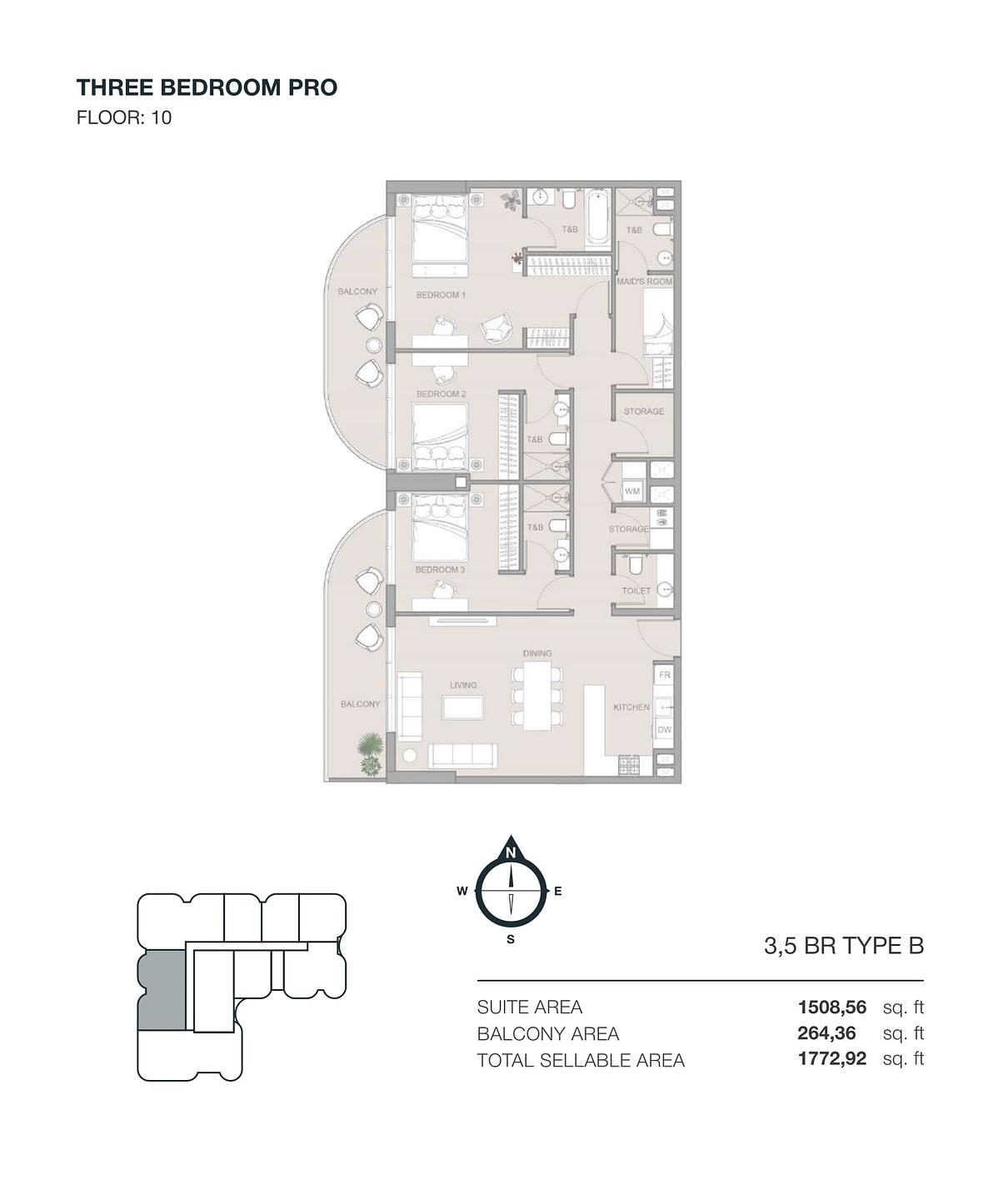 تصویرنقشه طبقه 18
