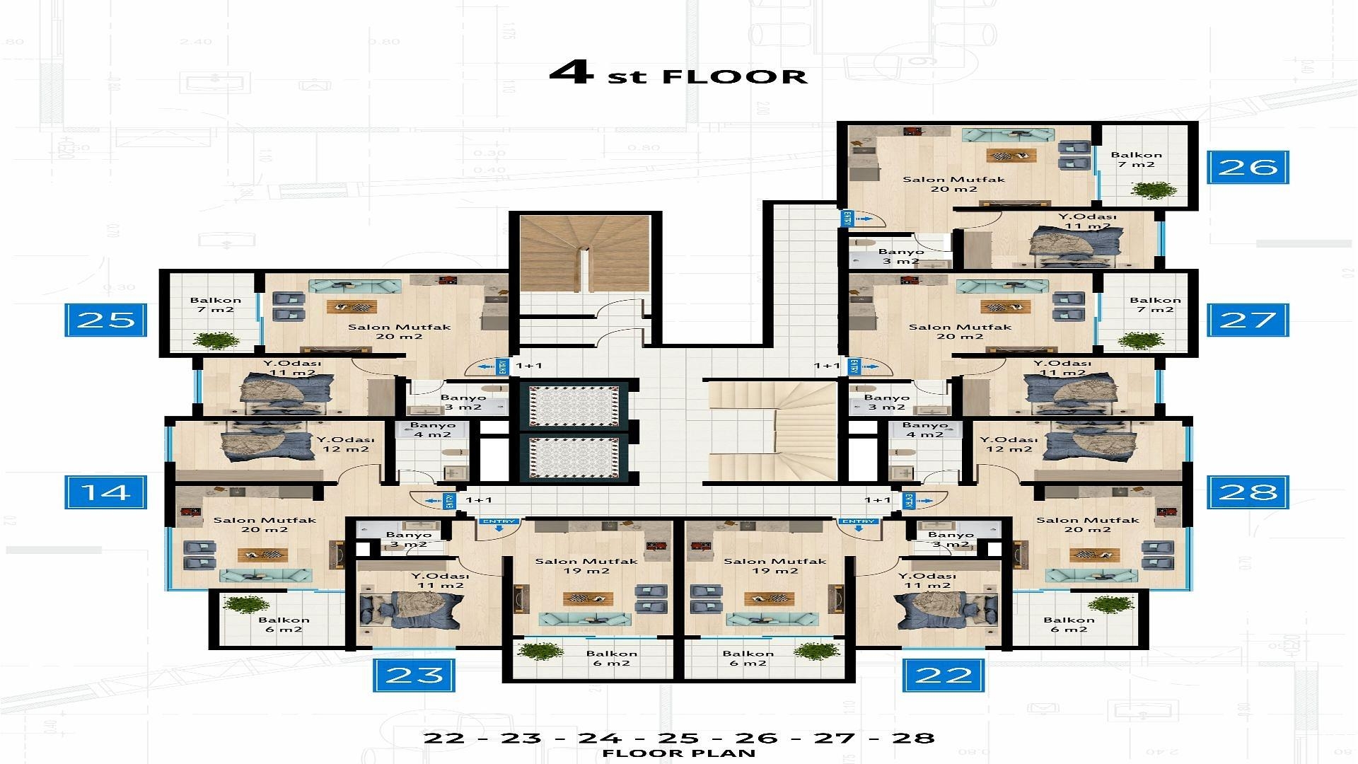 فلور پلان کی تصویر 4