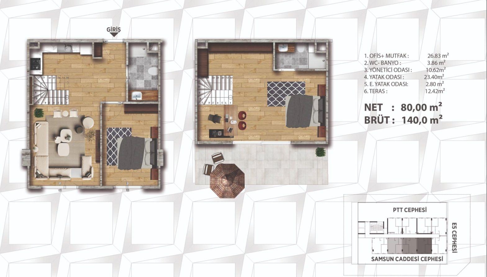 Mərtəbə Planı Şəkli 9