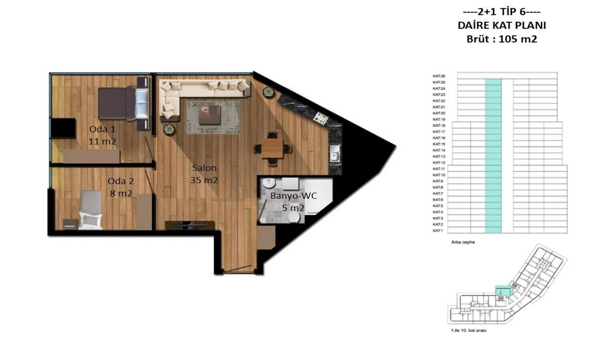 تصویرنقشه طبقه 9