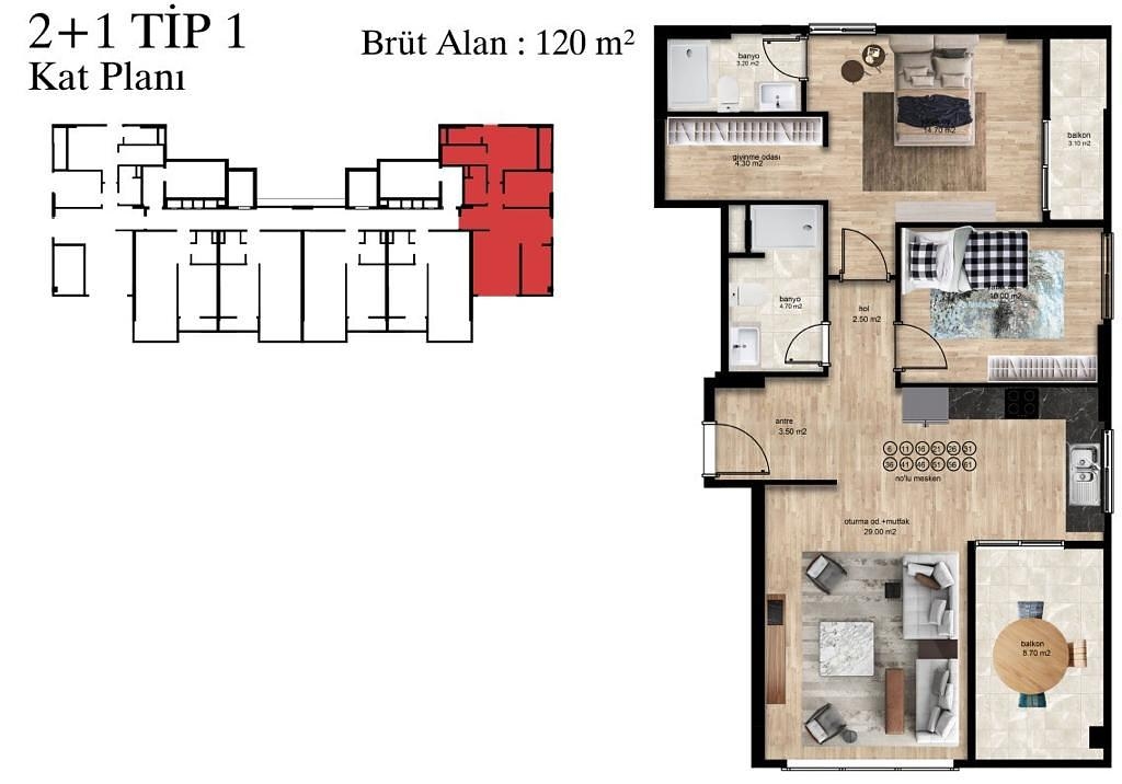 Mərtəbə Planı Şəkli 2