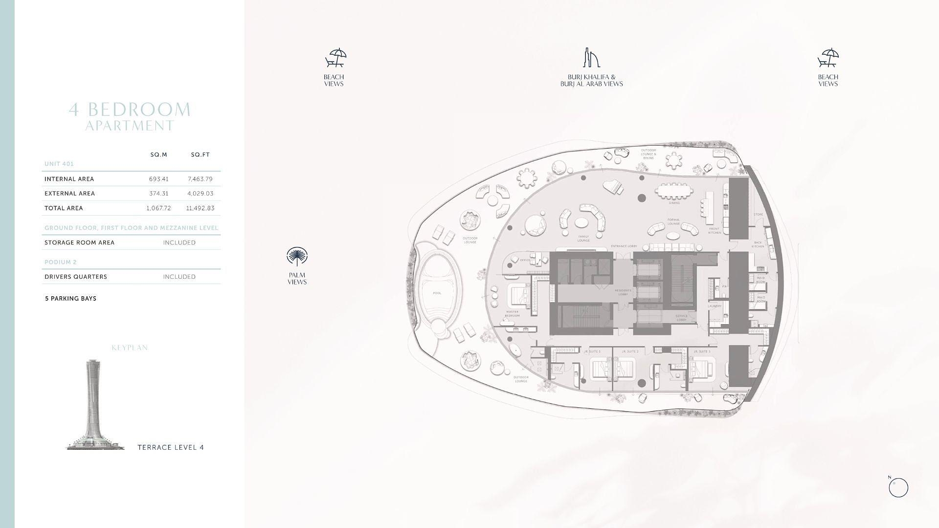 Obraz planu piętra 4