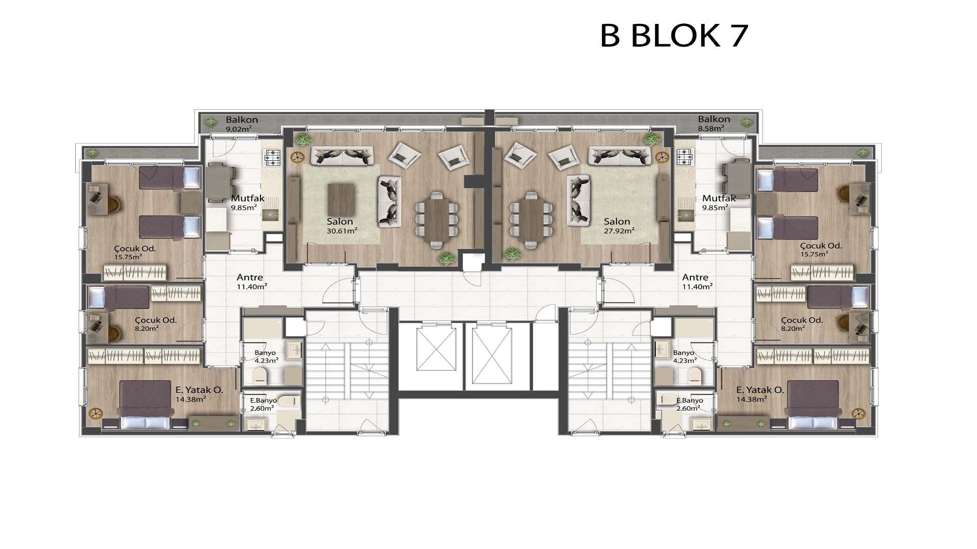 فلور پلان کی تصویر 1