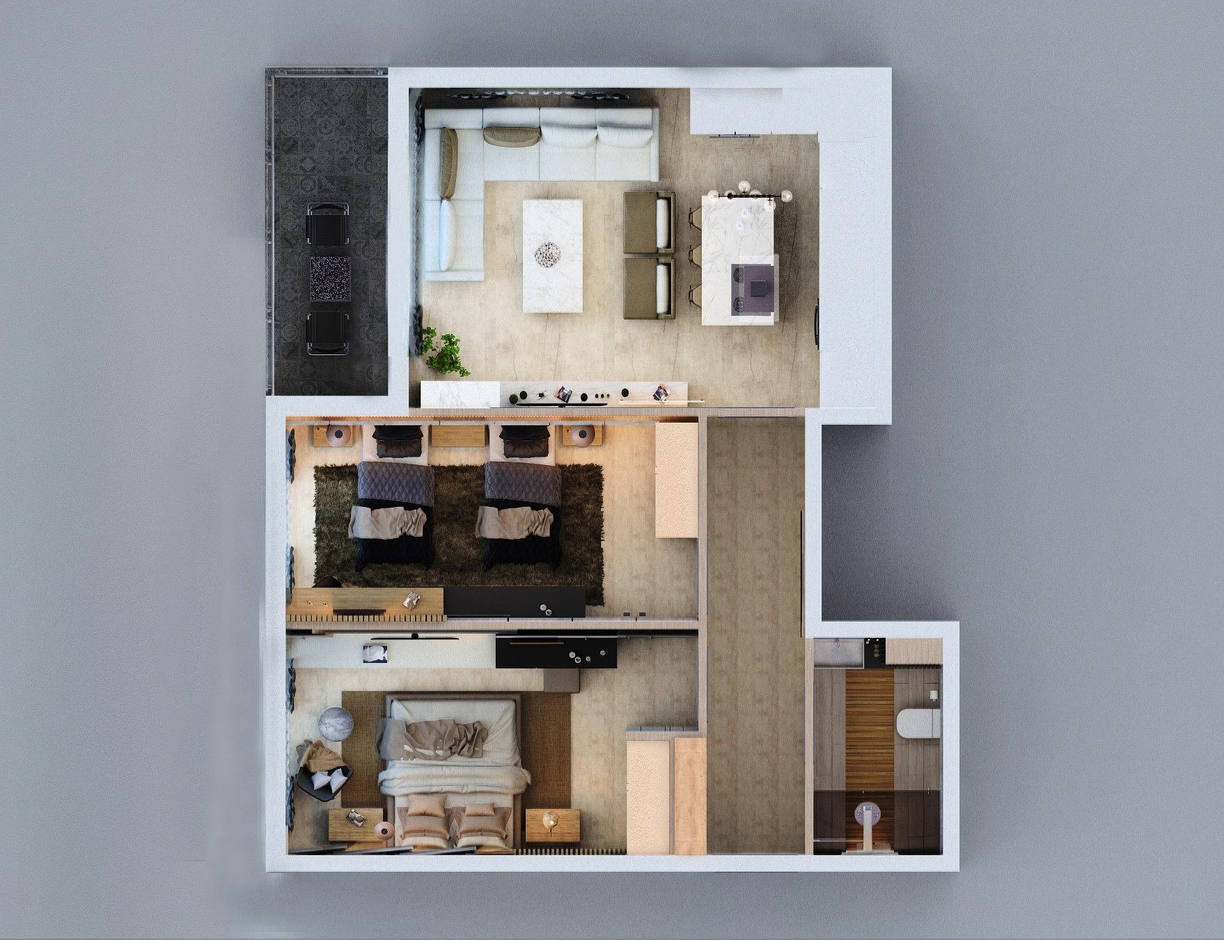 صورة مخطط الطابق 1 