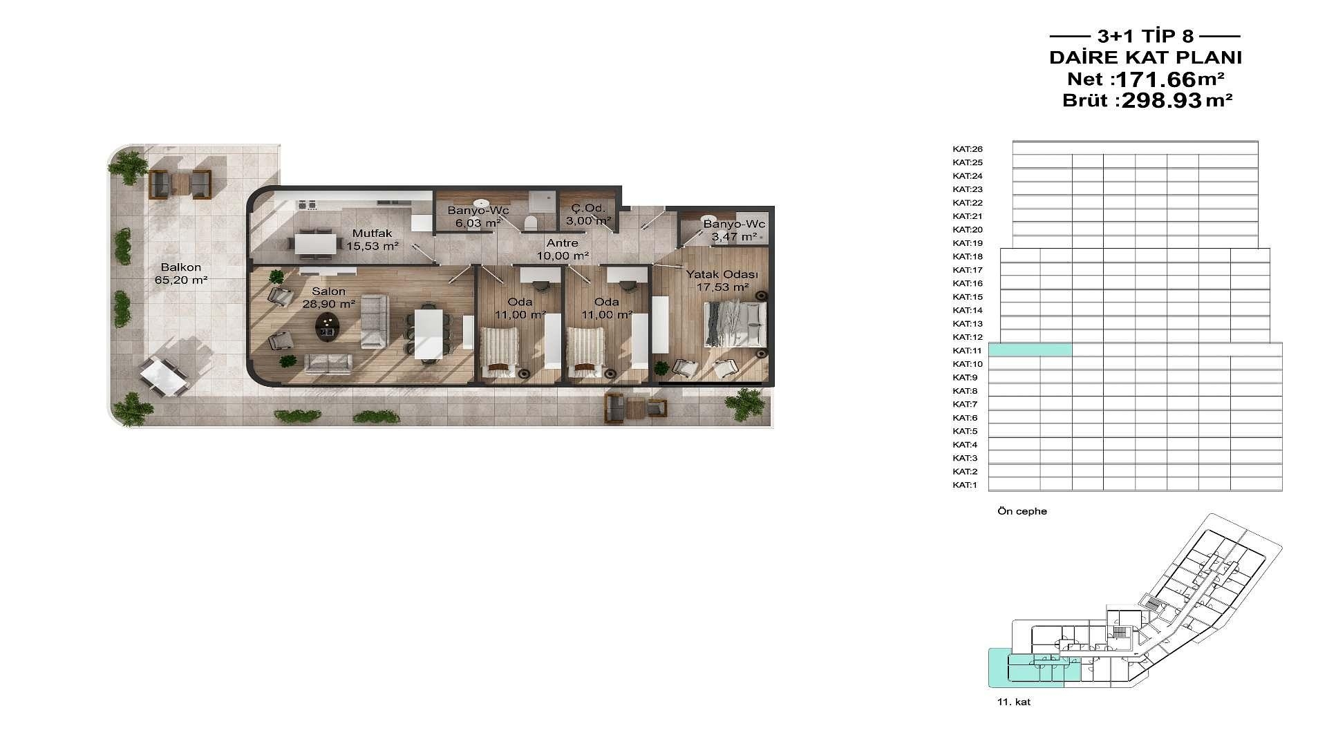 تصویرنقشه طبقه 11