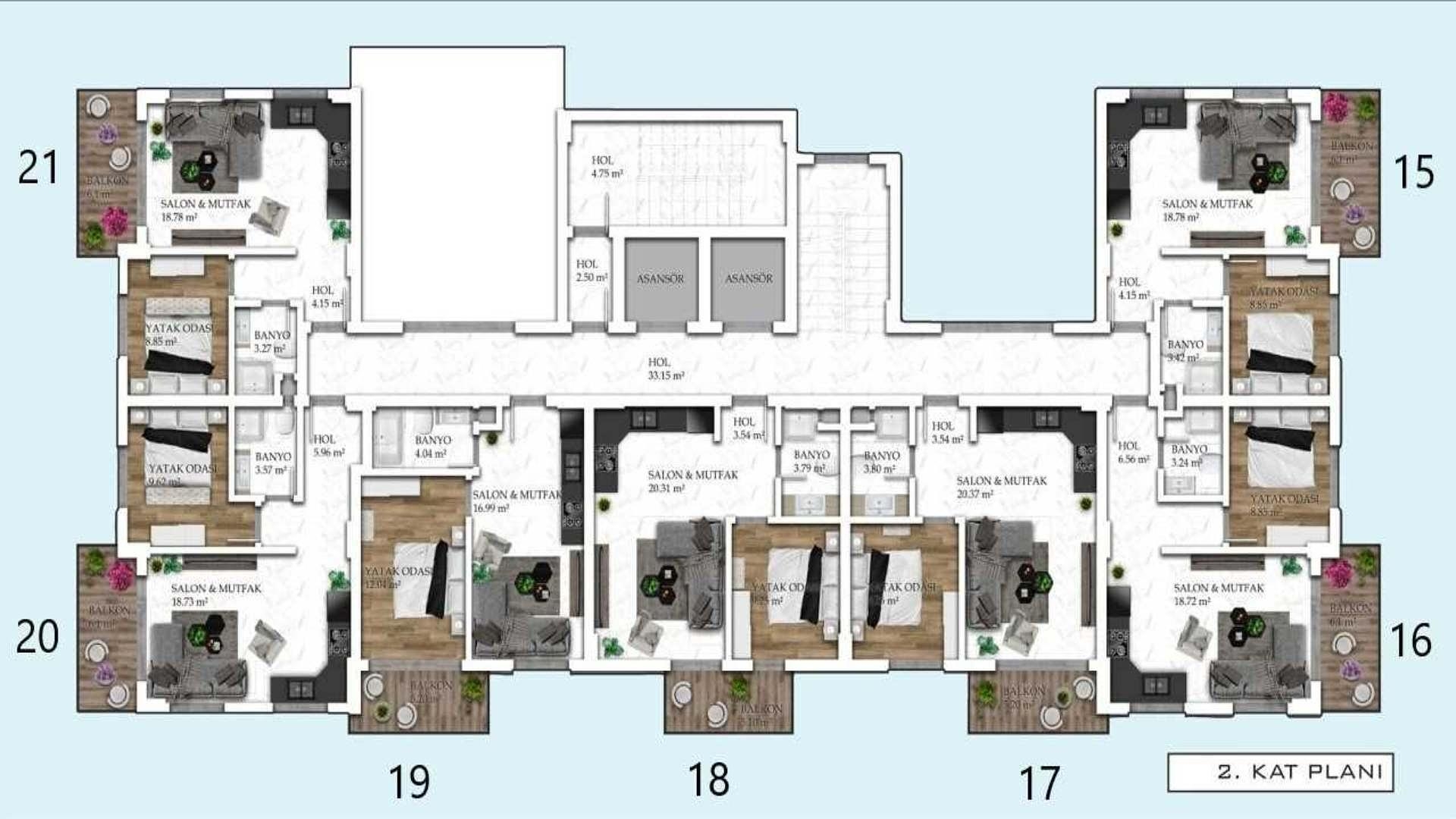 Mərtəbə Planı Şəkli 2