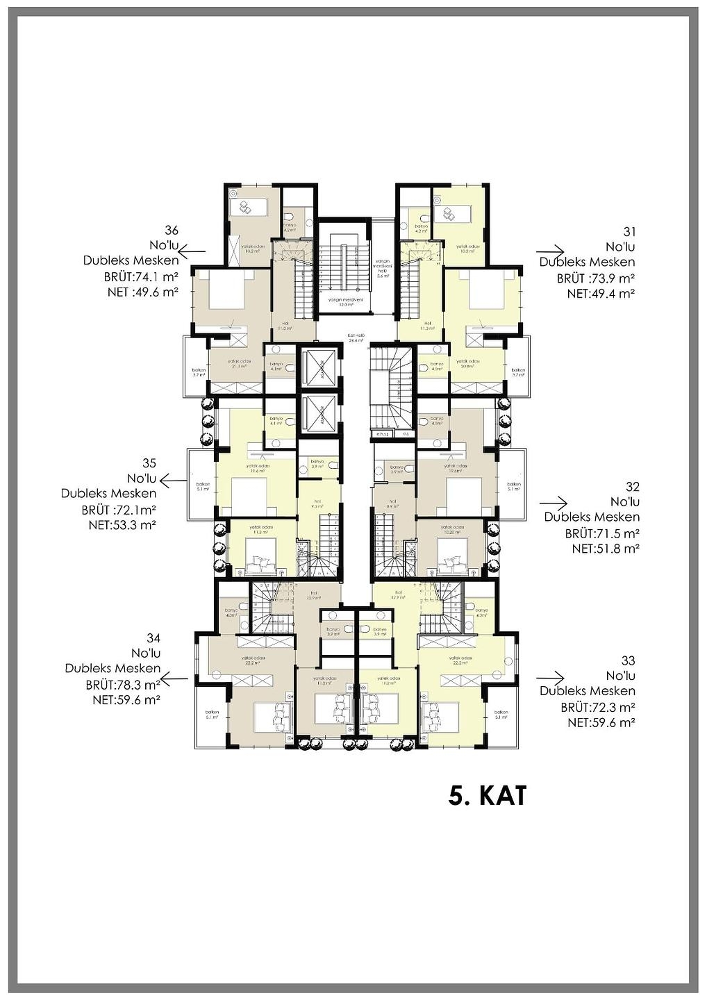 صورة مخطط الطابق 5 