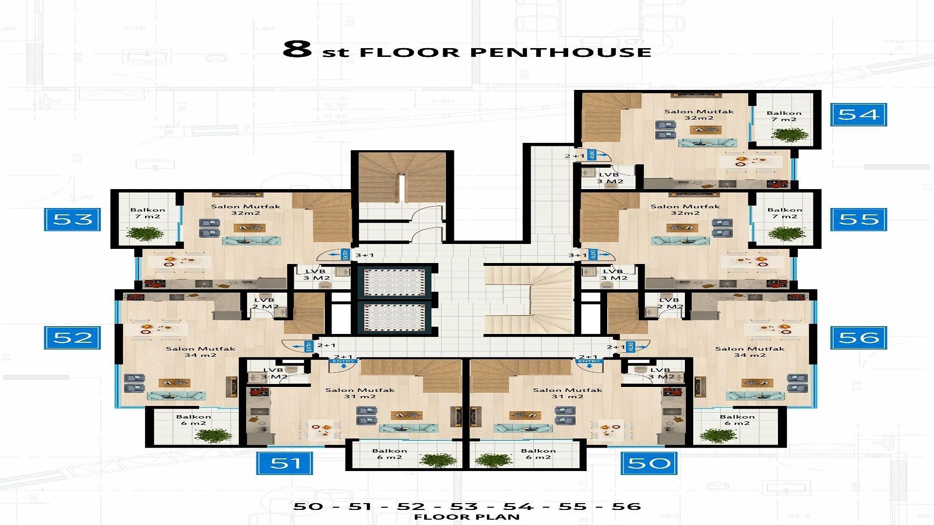 فلور پلان کی تصویر 8