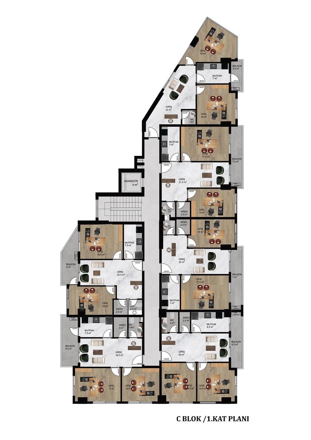 صورة مخطط الطابق 1 