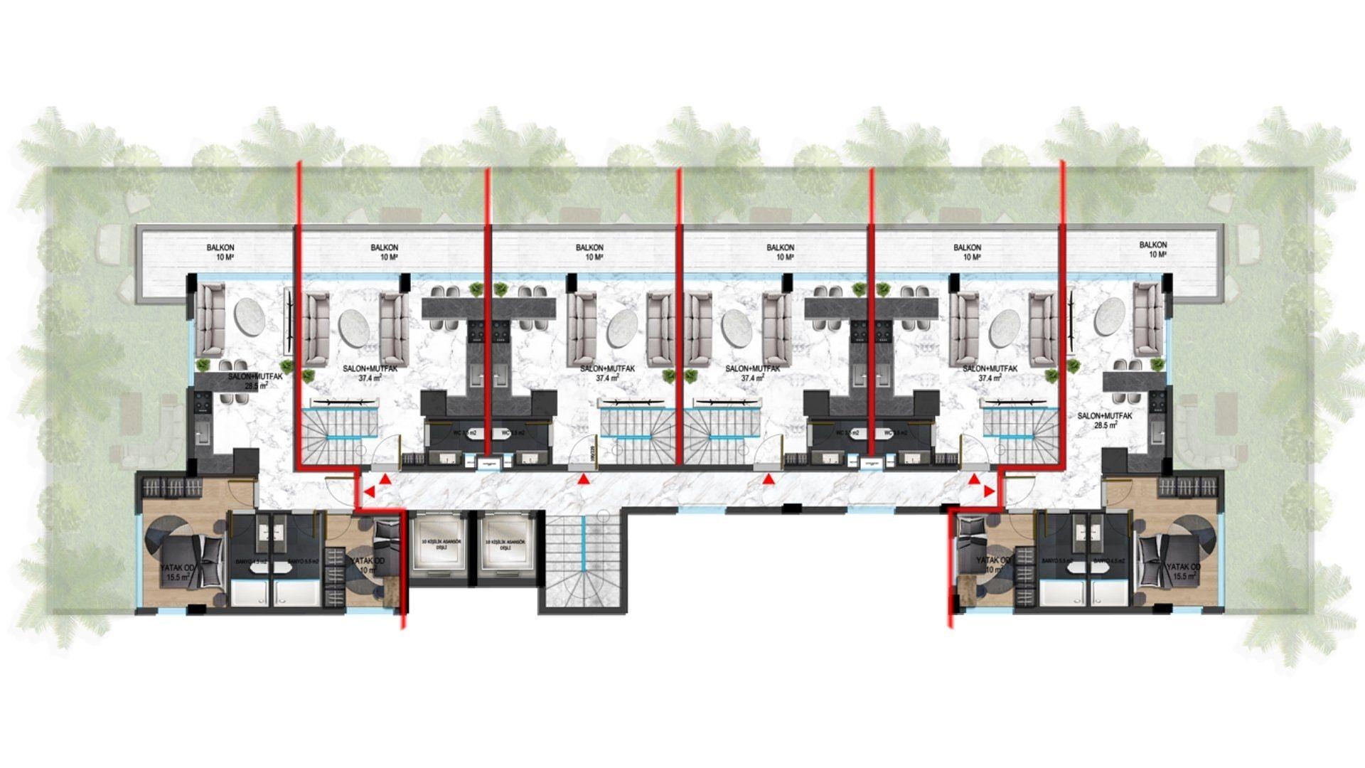صورة مخطط الطابق 20 